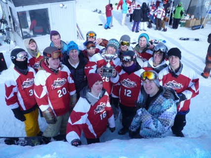 Reigning State Champion snowboarding team hindered by weak winter weather