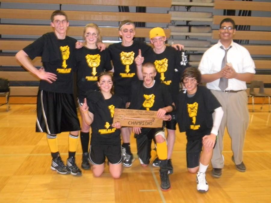 "Bark! Bark! Woof! Woof! Who's in the Basement?" becomes the first nonsenior team to win Mav Ball