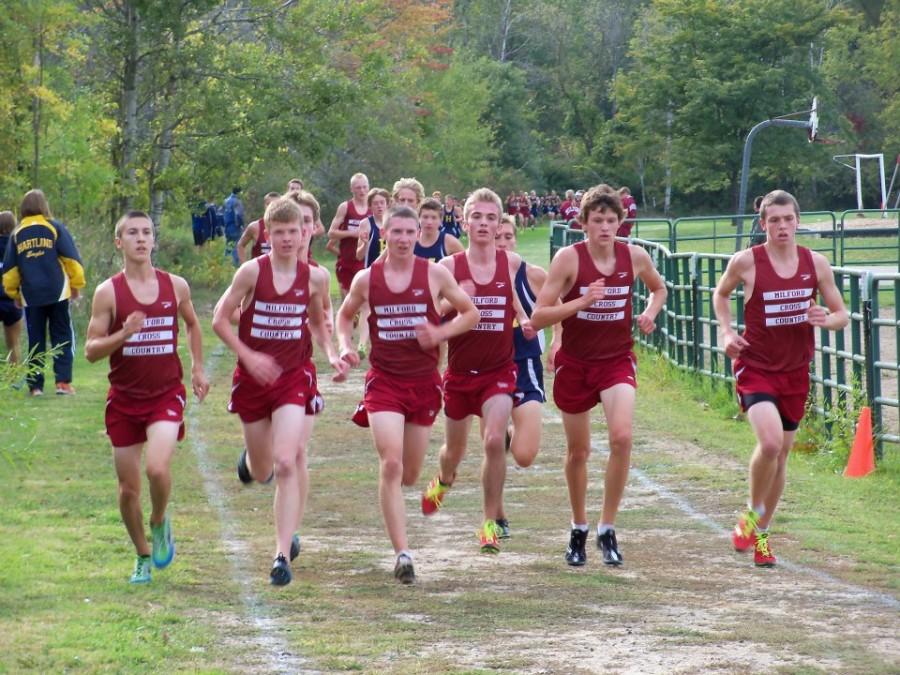 Milford Boys Cross Country Dominates the Hartland Dual Meet on Sept. 25