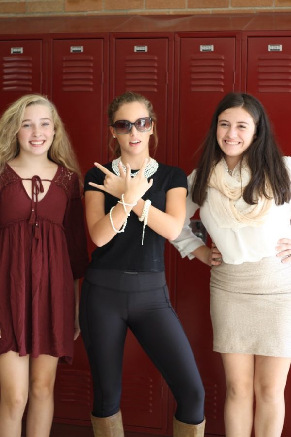 See photos of "rags and riches" - Wednesday's spirit day