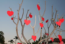 Valentines day tree