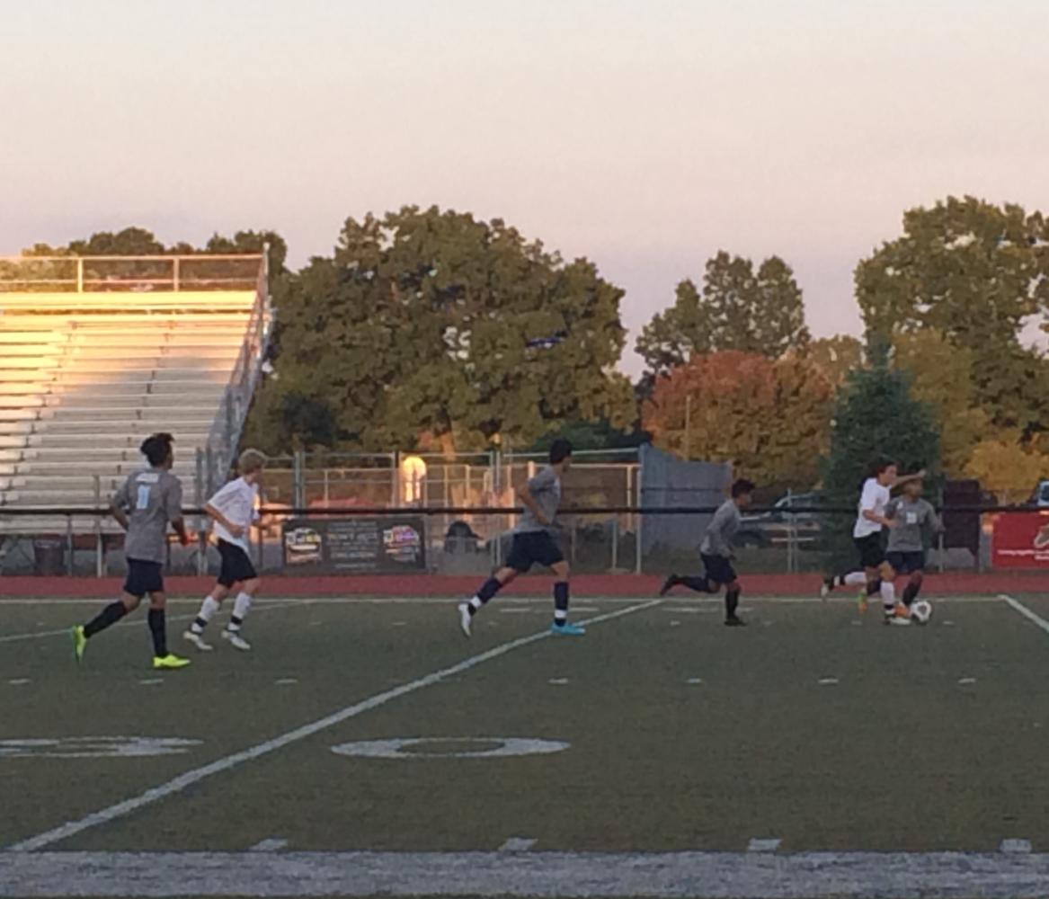 The Mavs in action against the Waterford Mott. Theyd end up winning 5-0.