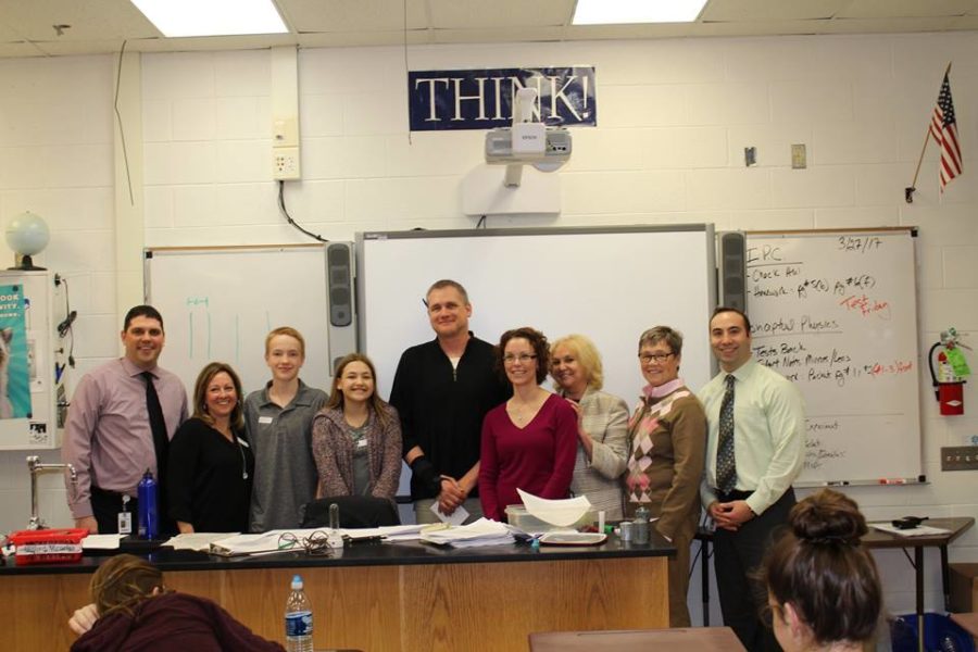 Mr. Swierkos is surprised with his nomination by HVS staff and his family. (Image courtesy of HVS Facebook)