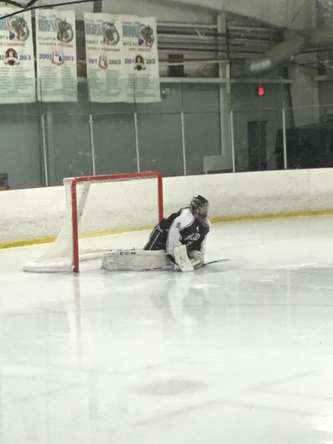 Bartholomew warming up before the period starts. (Photo by Brian Gorny)