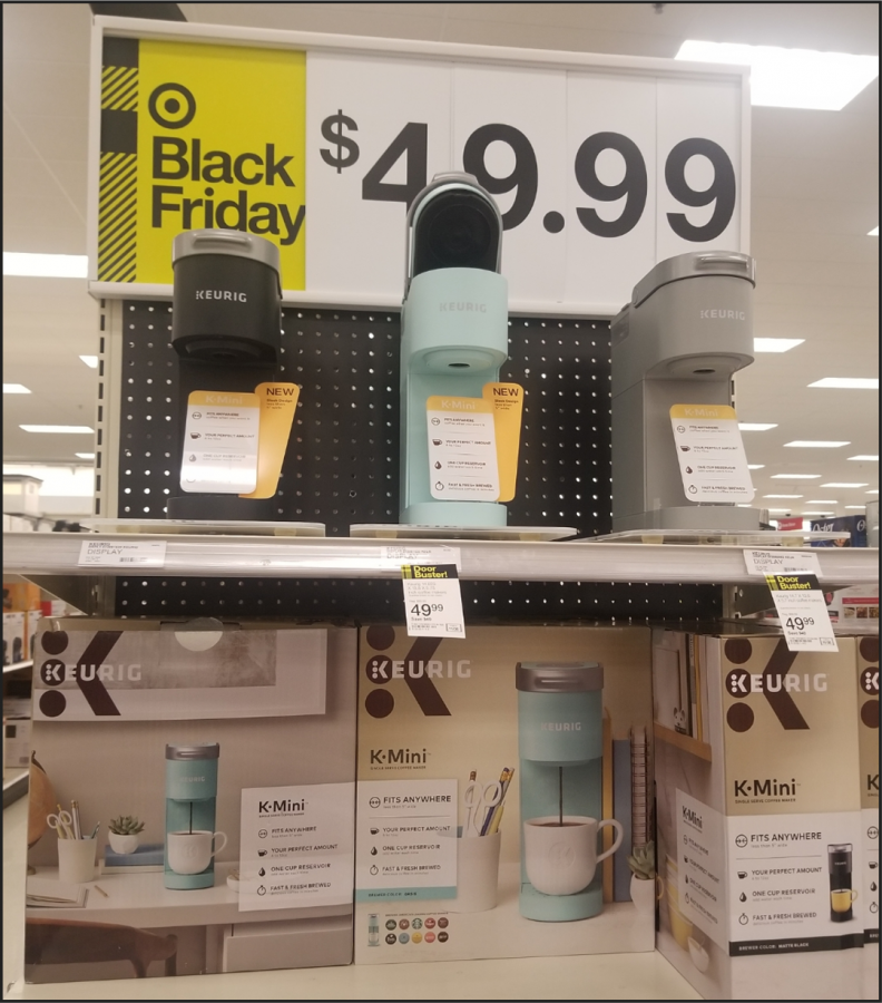 Mini Keurigs, or “K Mini’s,” advertised at Target on Black Friday 