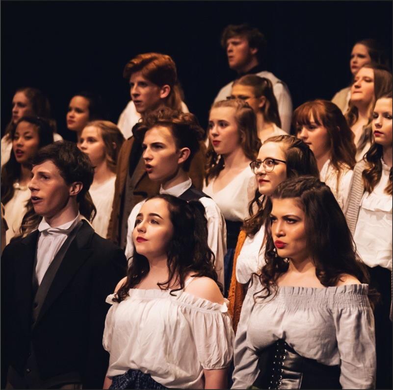 The 2019 Varsity choirs performs in the annual POPs concert (Photo courtesy of Tara Johnson)
