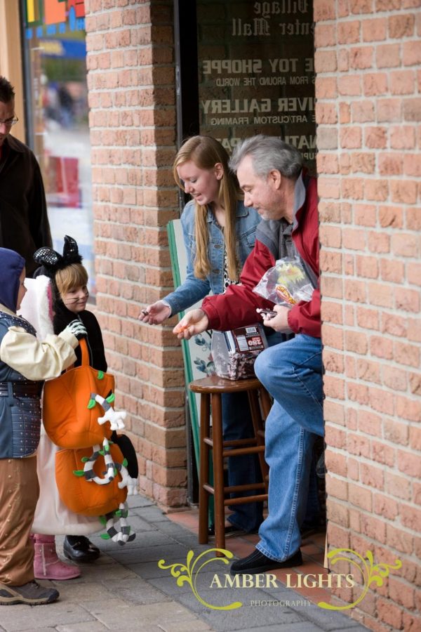 Local children participating in Milfords Boo Bash.