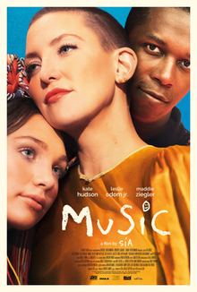 The theatrical release poster for "Music", directed by Sia