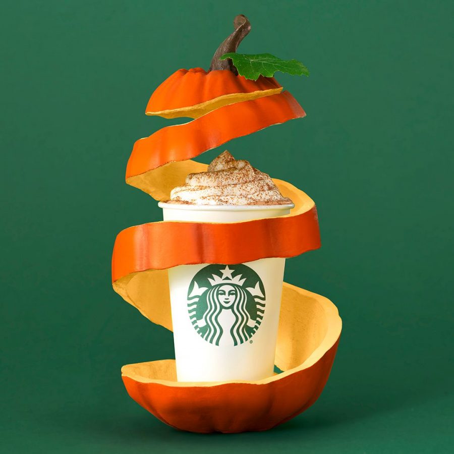 The famous Pumpkin Spice Latte is a fan favorite on the Starbucks fall menu (Photo courtesy of cosmopolitan.com).
