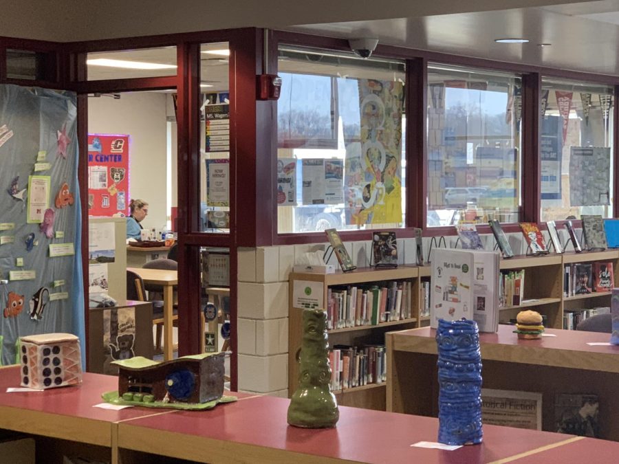 The Career Center is located on the left hand side of the Media Center, right next to the back window.