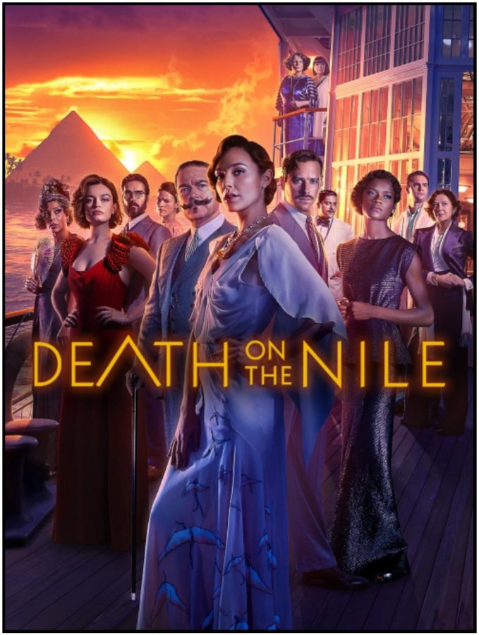 Death of the Nile Movie poster features Gal Gadot, Armie Hammer, Kenneth Branagh, Emma Mackey, etc. 