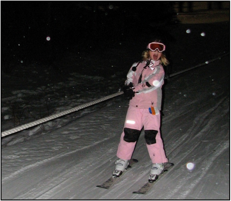 Woolhiser having fun at Alpine Valley when she was six years old (All photo courtesy of Nicole Woolhiser). 