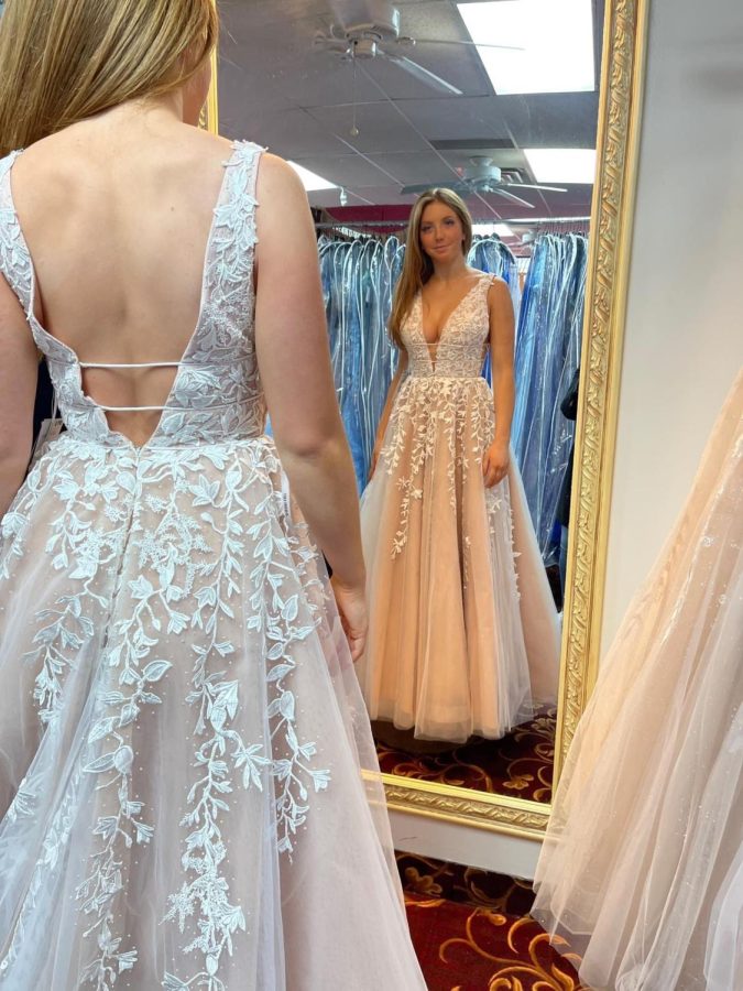 Abbey Werner finds her dream prom dress at Bella Mia Boutique 