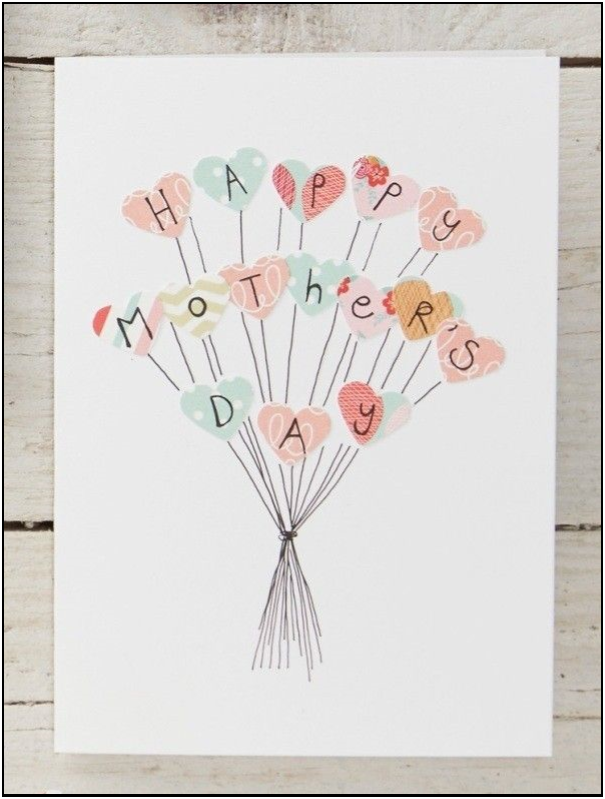 An example of a homemade Mother’s Day card; a must-make for the Mom in your life.