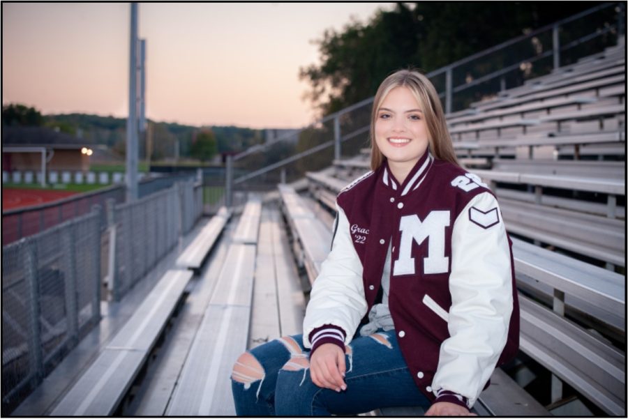 Grace Carey was a member of the varsity track and field team at Milford High School as well as one of the top 10 of the class of 2022 (Photos courtesy of Grace Carey).
