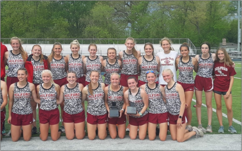 Milford girls track team wins LVC conference