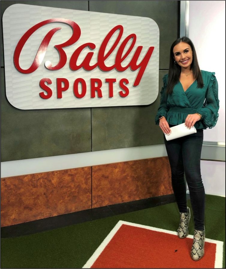Former+Milford+High+School+student+Natalie+Kerwin+began+her+new+job+as+a+digital+reporter+and+host+for+Bally+Sports+Detroit+in+March+2022+%28Photos+courtesy+of+%40nataliekerwin%29.