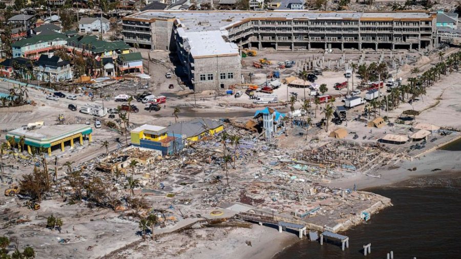 Fort Myers Beach after the destruction Hurricane Ian caused. 
