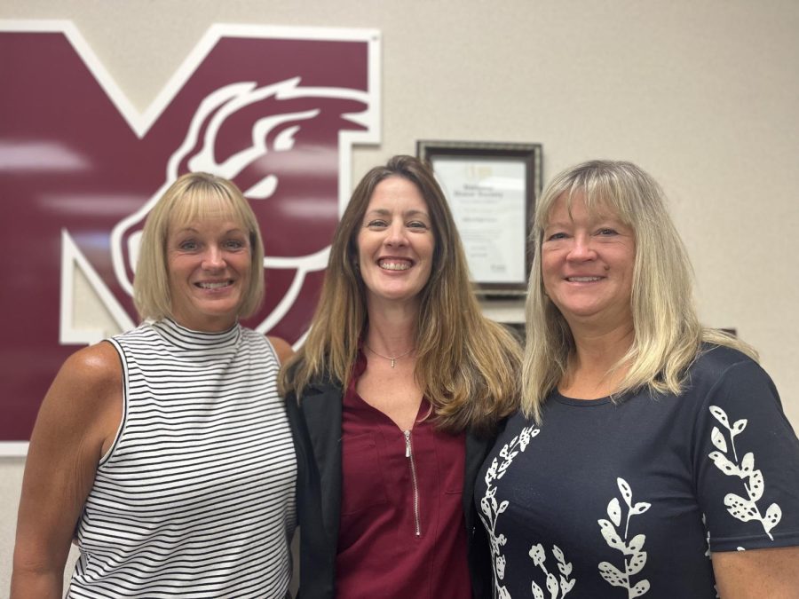 Students can get important info from  administrative assistants Maureen Hoye, Shannon Thompson and Holly Miller.