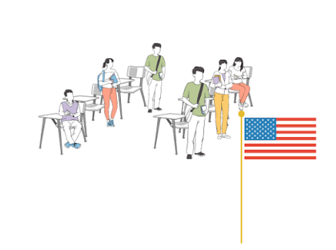 Students have the First Amendment right to stand or sit for the Pledge of Allegiance (Graphic by Abbigayle Gabli).