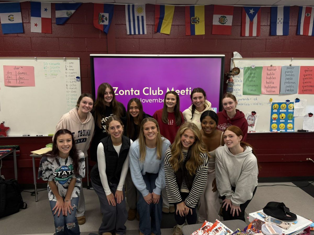 Zonta club members pose for a photo after their first successful meeting (Photo courtesy of Maybree McKenney).
